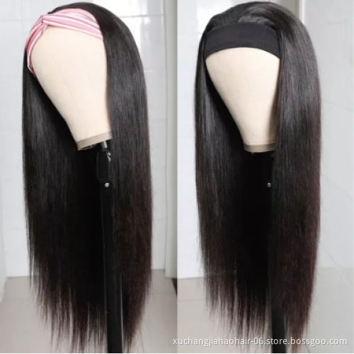 new Woman`s Romance virgin raw brazilian human hair wigs, top headband wigs for black women, easy install human hair wigs
